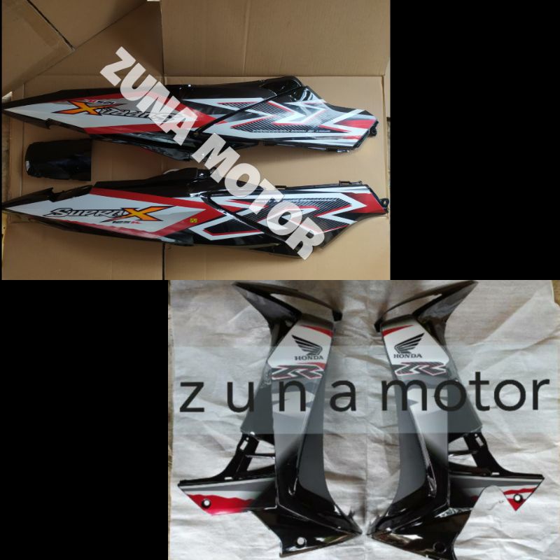 Cover Bodi dan Sayap Supra x 125 new betmen  2011 hitam