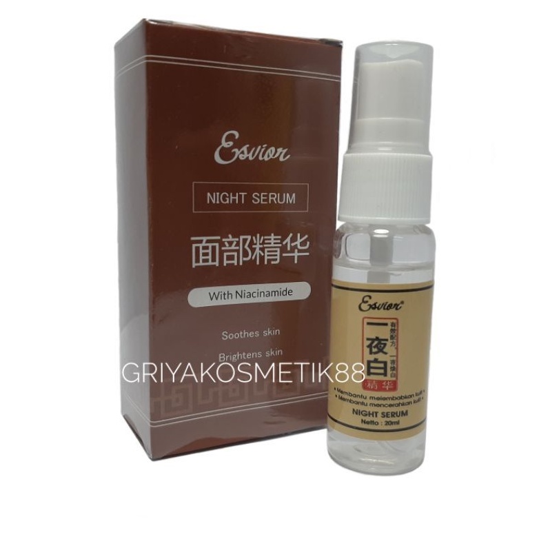 SERUM KOREA | ESVIOR NIGHT SERUM BPOM 20ML