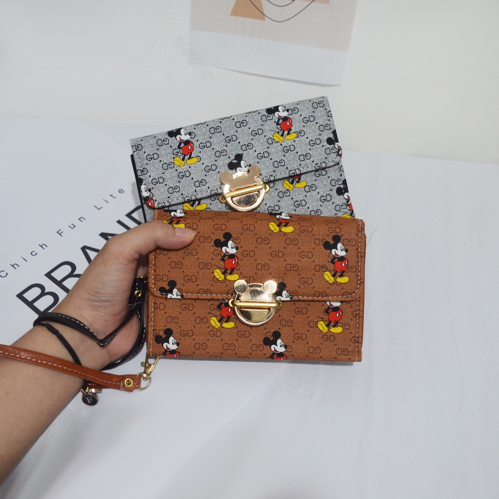 Dompet Miky Dompet wanita motif lucu dompet uang dan kartu wallet wanita