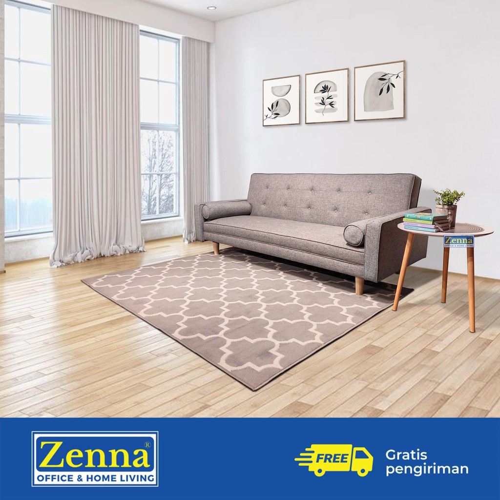 Zenna Sofa Bed Flora / Sofa Tempat Tidur / Sofa Lipat / Sofabed