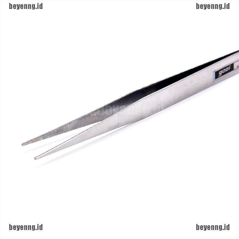 Bey 2pcs Pinset Stainless Steel Untuk Mengambil Bulu Mata Palsu / Nail Art
