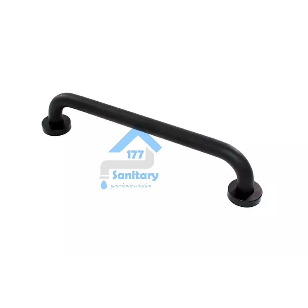 Grab bar stainless 50cm pipa 25mm HITAM 50HT-Grip bar Handle pegangan mandi 50 cm bakip grab pipa kamar mandi grip bar black handle kamar