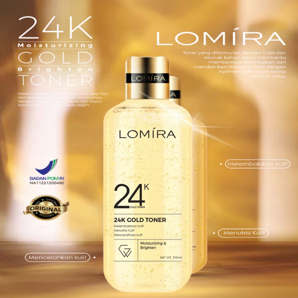 LOMIRA 24K Gold Toner 300mL