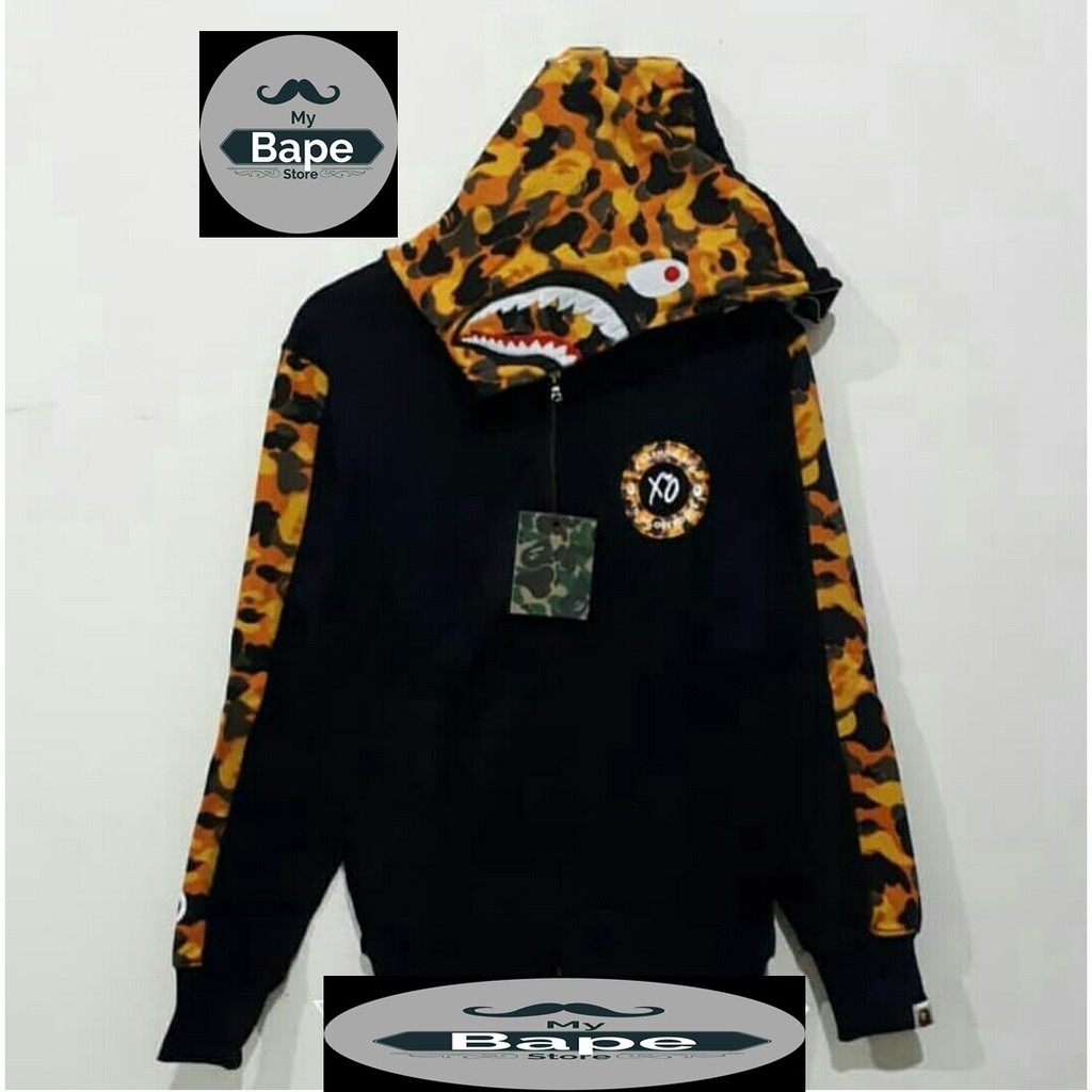 bape xo shark hoodie