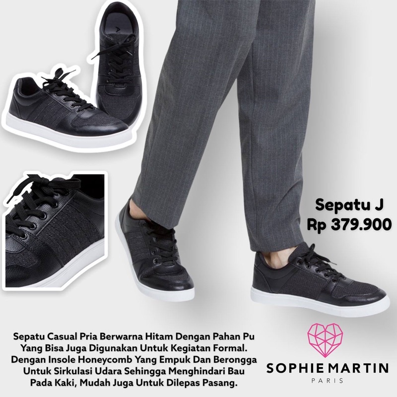 Sepatu Pria Sophie Martin Paris Nolan