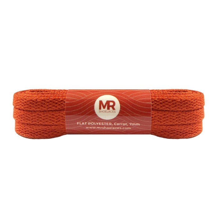 Original MR Shoelaces FP54 Carrot Wortel Tali Sepatu Pipih Flat 7mm 90cm 100cm 120cm 130cm 140cm 150cm 180cm 200cm Polyester Shoelaces Premium