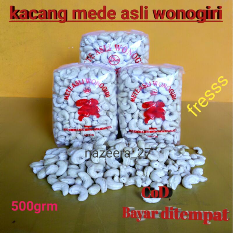 

Kacang mede mente mentah asli wonogiri 500grm fres