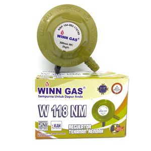 Regulator gas /Kepala gas winn gas 118 Meter dan Non Meter Free Buble plus Garansi