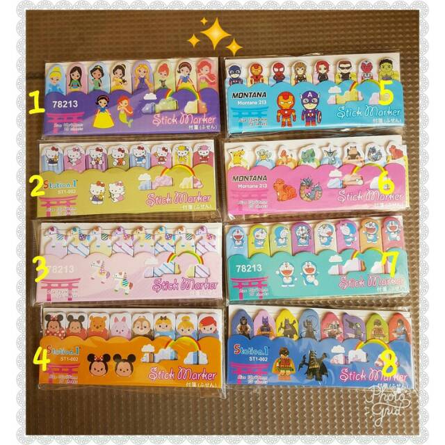

STICK MARKER MONTANA BINATANG & KARTUN