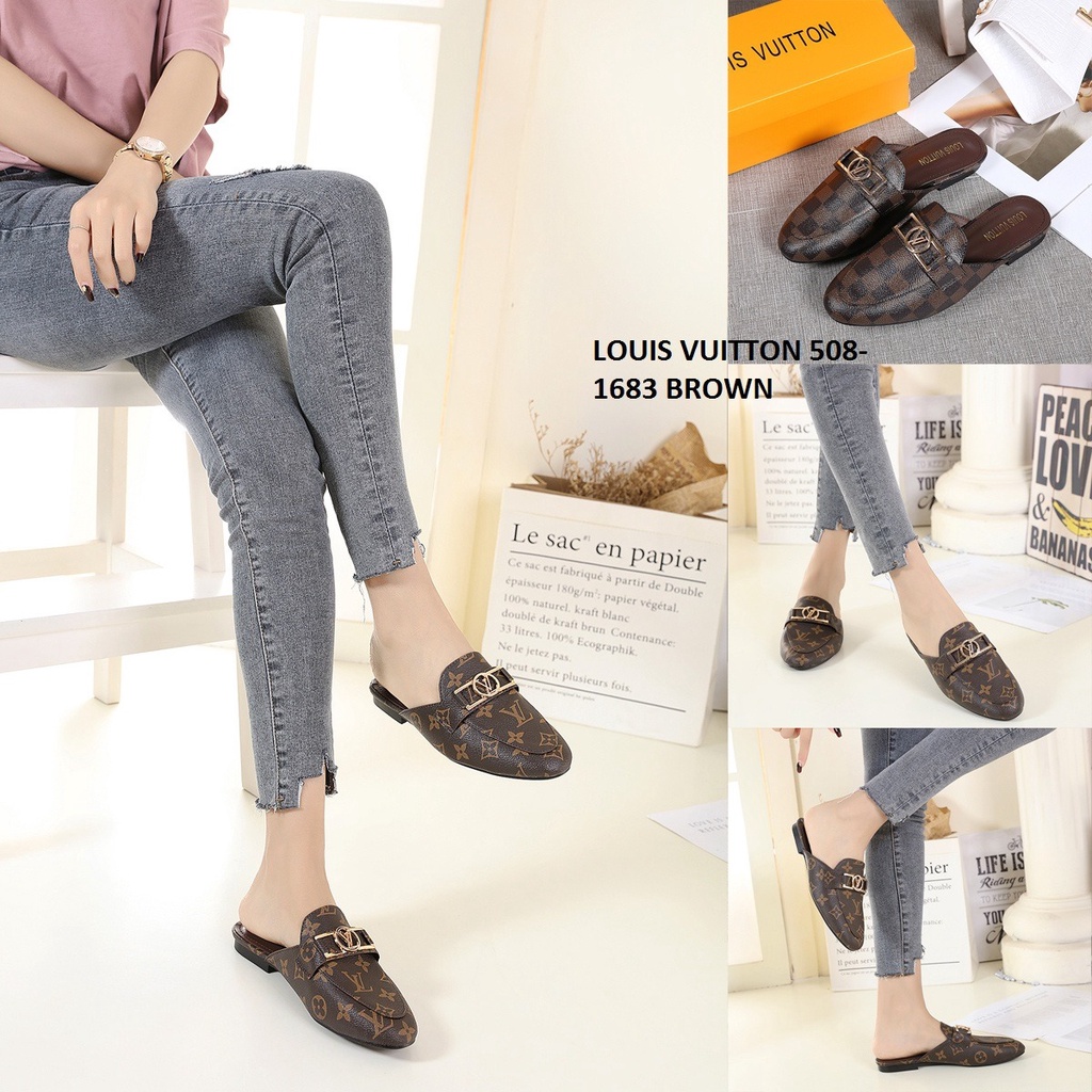 SEPATU WANITA LOAFERS MULES SHOES 508-1683