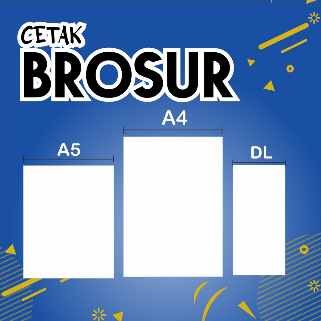 

Cetak Brosur / Flyer Murah bisa Custom A5 ,A4, DL (isi 100 lembar)