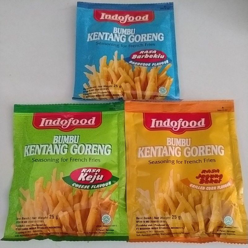 

INDOFOOD BUMBU KENTANG GORENG 25 GRAM - TASYA KITCHEN