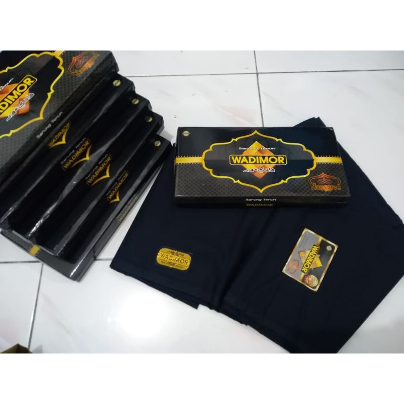 Sarung Wadimor hitam /sarung pria/sarung wadimor original