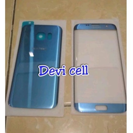 KACA LCD PLUS BACKDOOR SAMSUNG S7 EDGE G935 BIRU original
