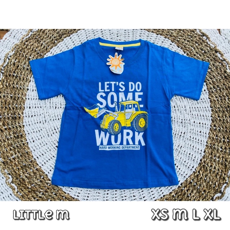 kaos pendek biru son