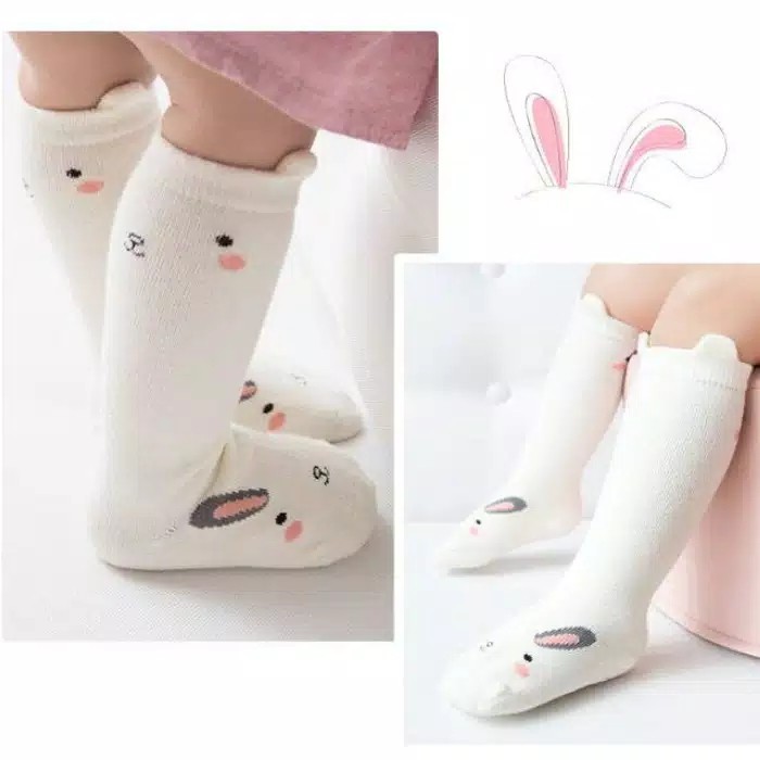 KAOS KAKI KOREA BAYI LUCU PANJANG SELUTUT PREMIUM ANTI SLIP