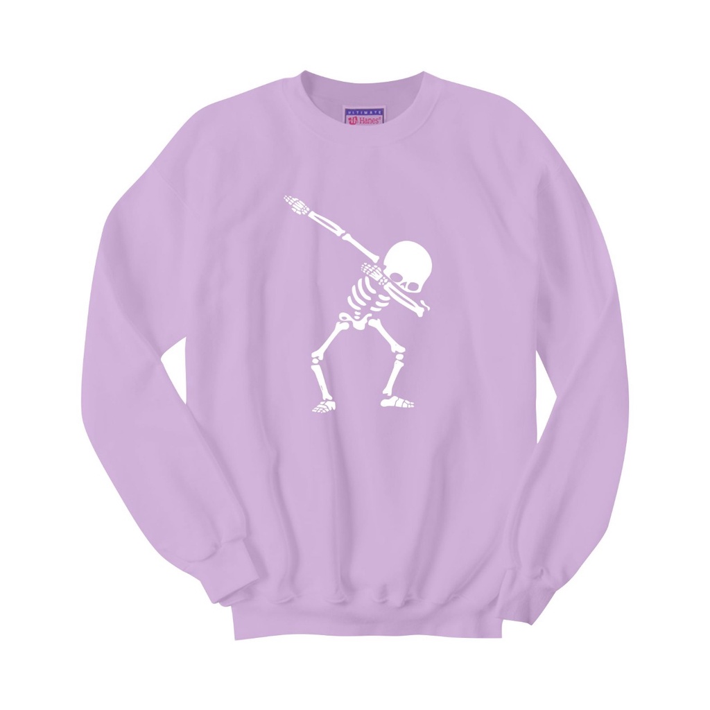 SWEATER CREWNECK SKULL FUNNY PRIA/WANITA