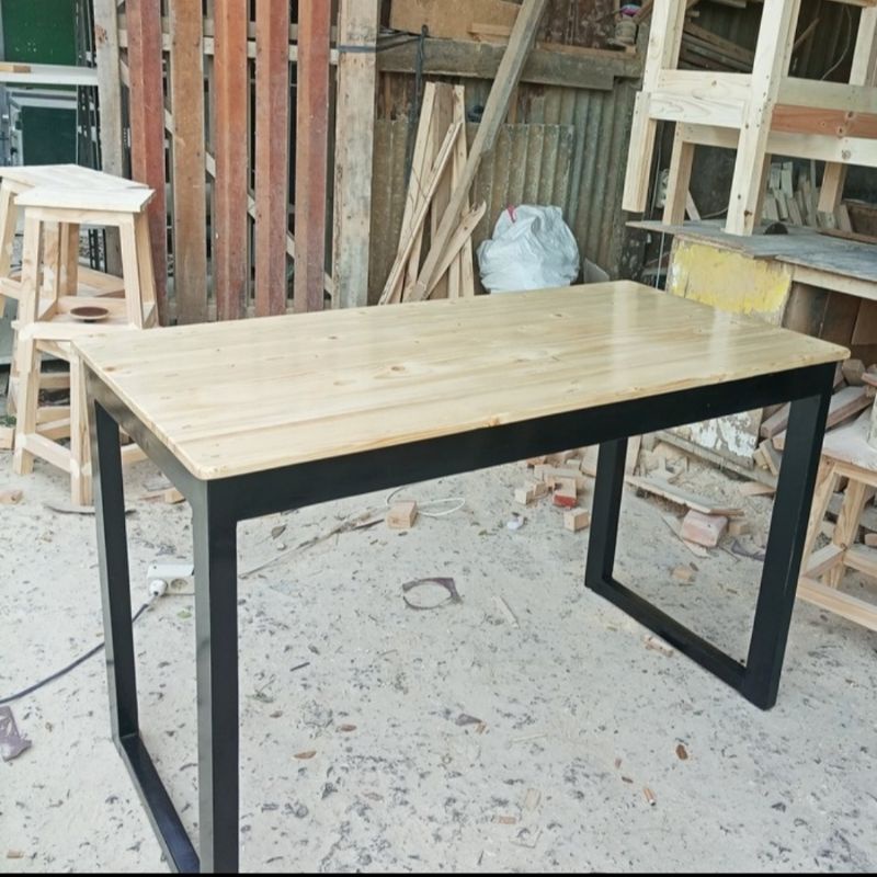 MEJA KOMPUTER/MEJA KERJA/MEJA MAKAN KAYU JATI BELANDA