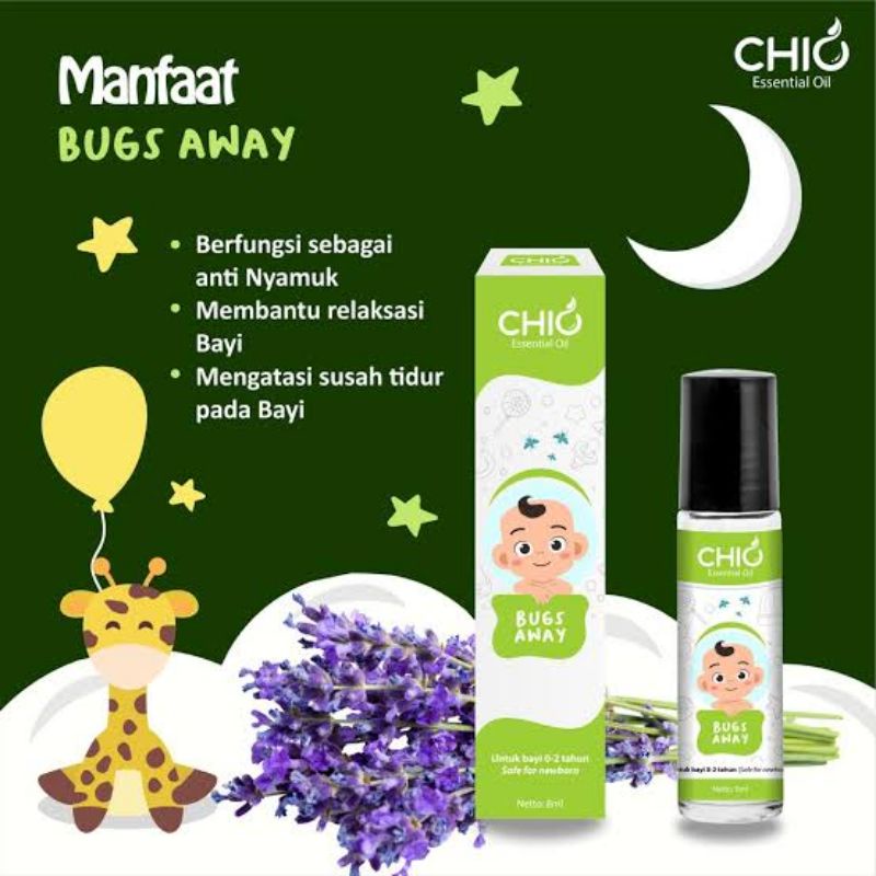 Chio Essential Oil Baby Roll On 10ml - Minyak Aromaterapi Anak Bayi Newborn - Aroma Terapi Rollon New Born