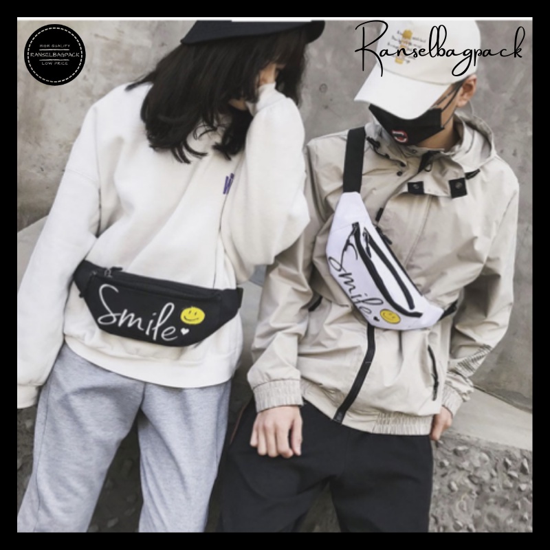 Waistbag Wanita - Tas Selempang Pinggang Dada Remaja Dewasa Model Korea Fashion Kekinian Terbaru Korean Stylish Backpack Kualitas Import Lokal Original Termurah Unisex Perempuan Cewek