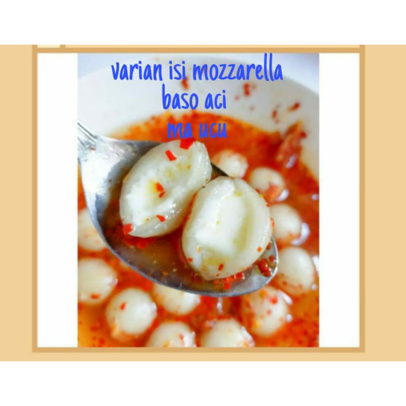 

Baso aci ma ucu isian Mozarella