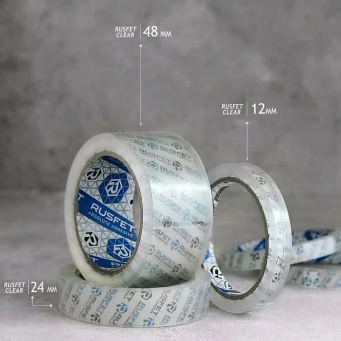 

Lakban Bening RUSFET Super Clear - 12mm x 90Y