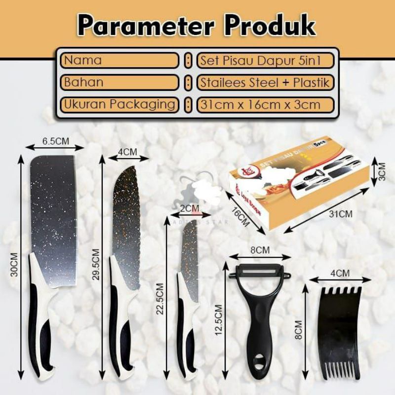 SET PISAU DAPUR KERAMIK /SET PISAU TAJAM KERAMIK HITAM