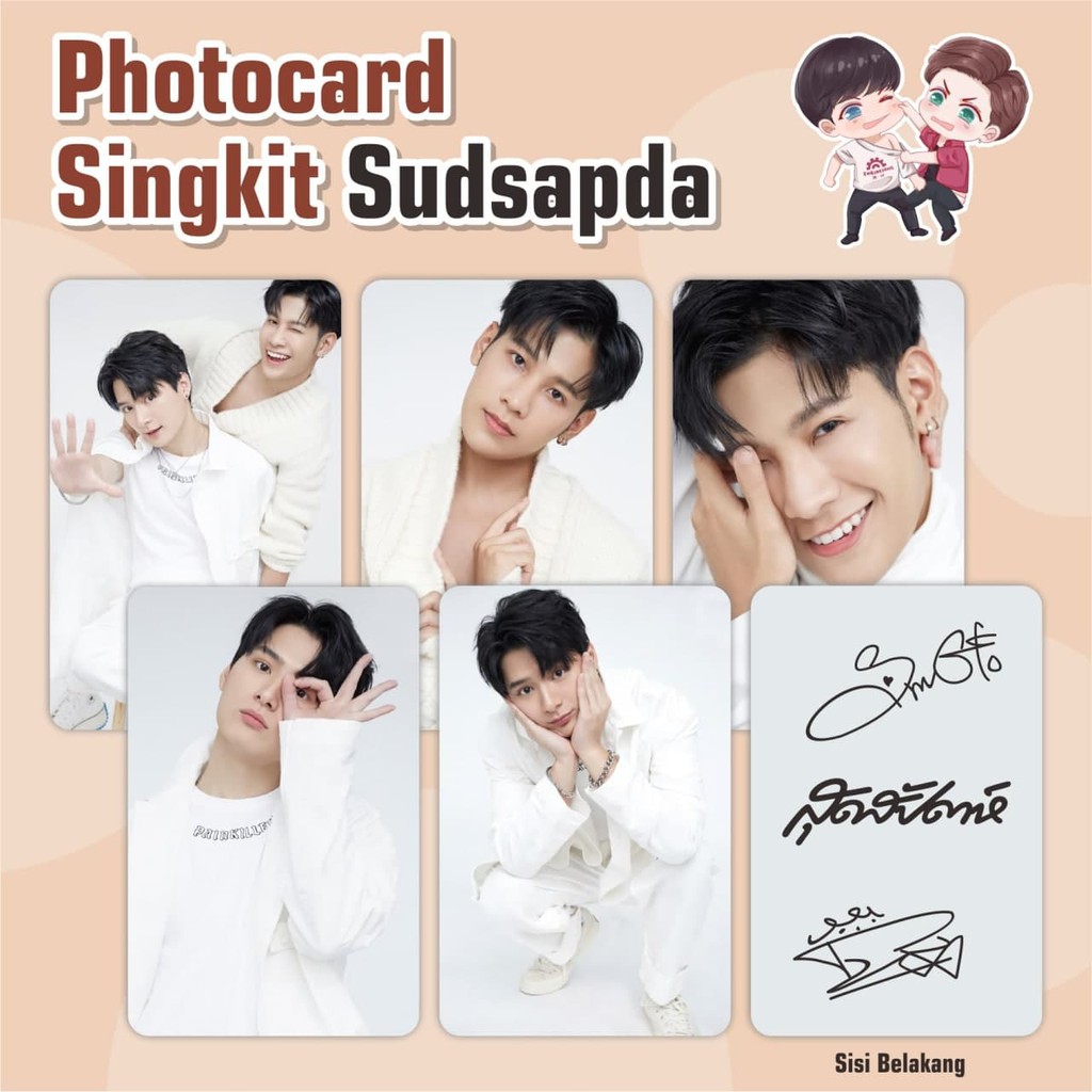 PHOTOCARD SET SINGKIT SUDSAPDA THAILAND STUFF SINGTO KRIST