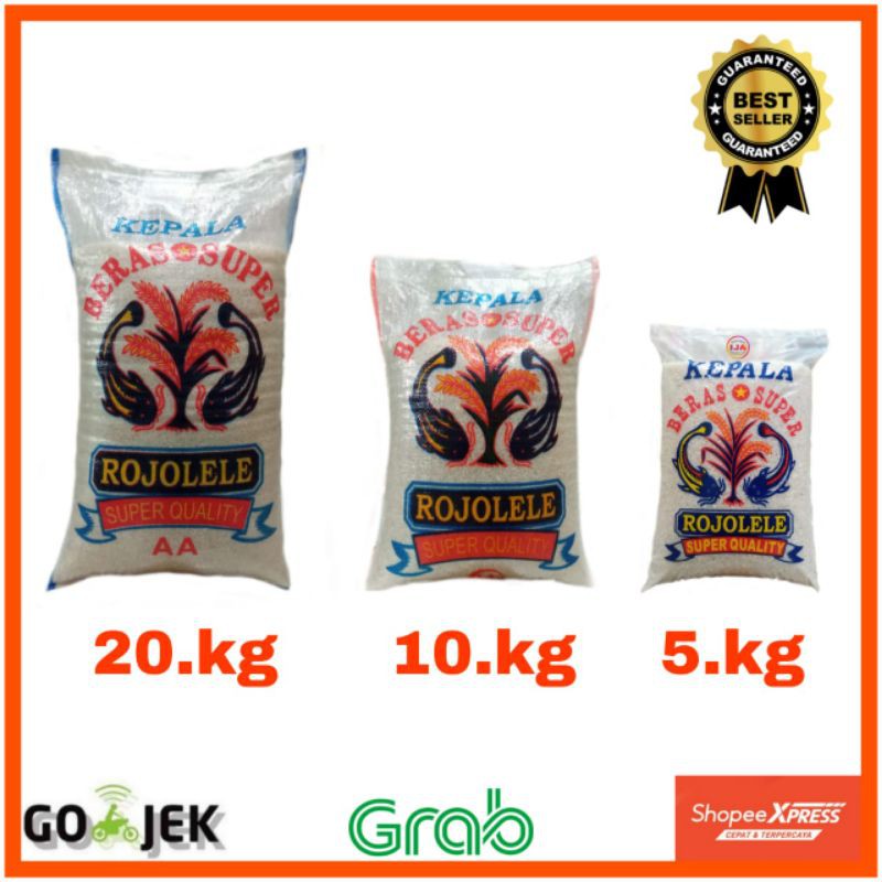 Beras ROJOLELE SUPER Quality , 5 kg, 10 kg, 20 kg, 25 kg