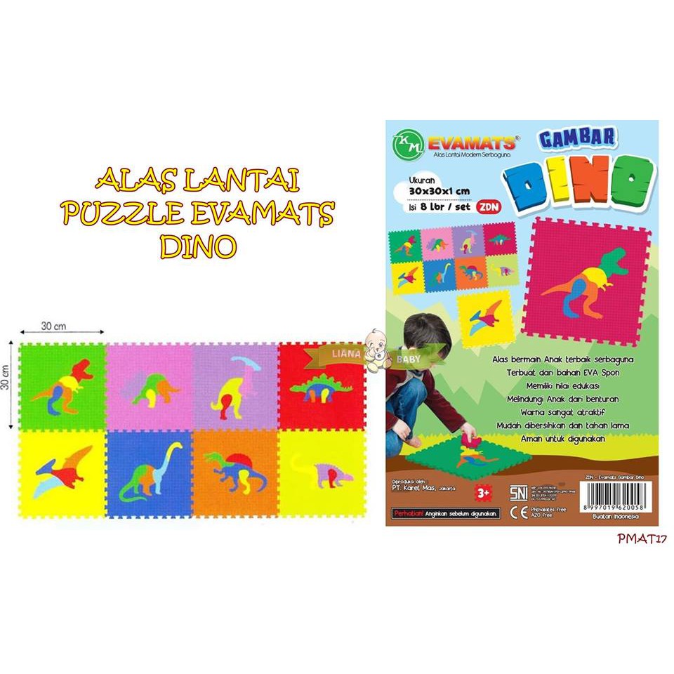 PMAT17 ALAS LANTAI PUZZLE EVAMATS DINO / EVAMAT DINO
