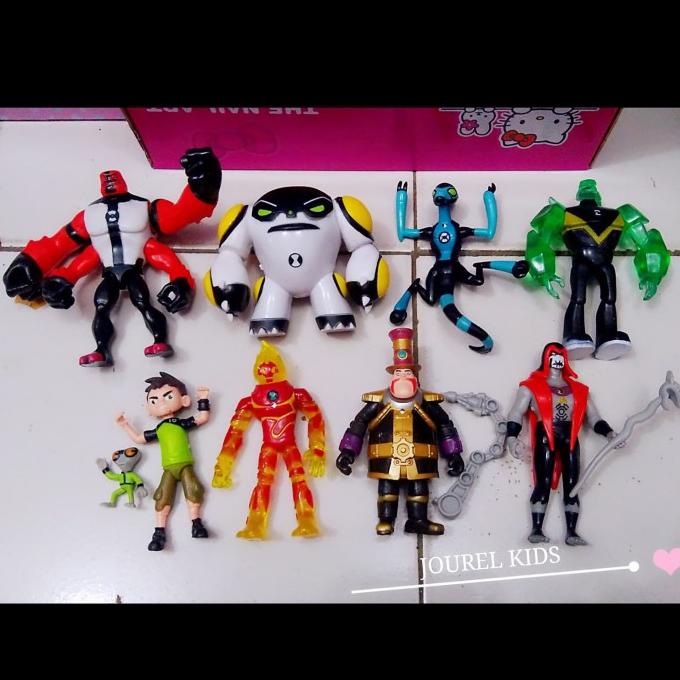 BEST SELLER MAINAN BEN 10 FIGURE SET PAJANGA HIASAN KUE TOPPER CAKE BONEKA HAPPY SHOPING