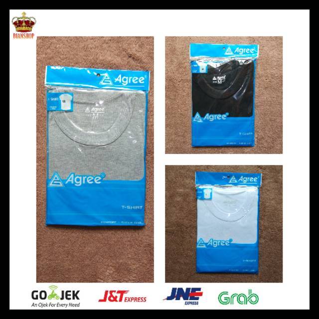 KAOS OBLONG PRIA AGREE PAKAIAN DALAM PRIA AGREE ABU PUTIH HITAM