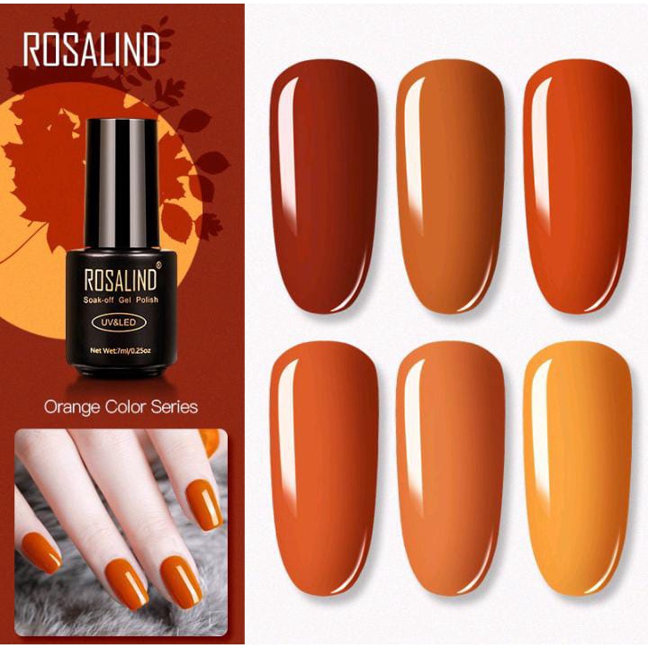 ROSALIND ORANGE SERIES GEL NAIL POLISH UV LED / KUTEK / CAT KUKU