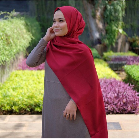 Kerudung pashmina instan