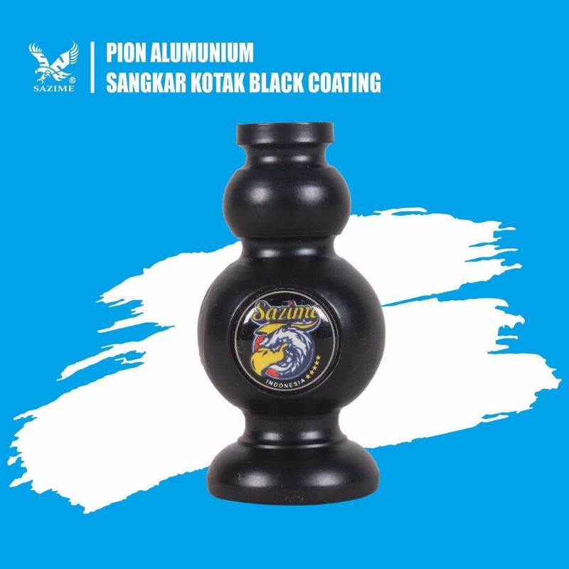 Pion Sazime Alumunium Black Coating Sangkar Kotak / Aksesoris Sangkar Kotak