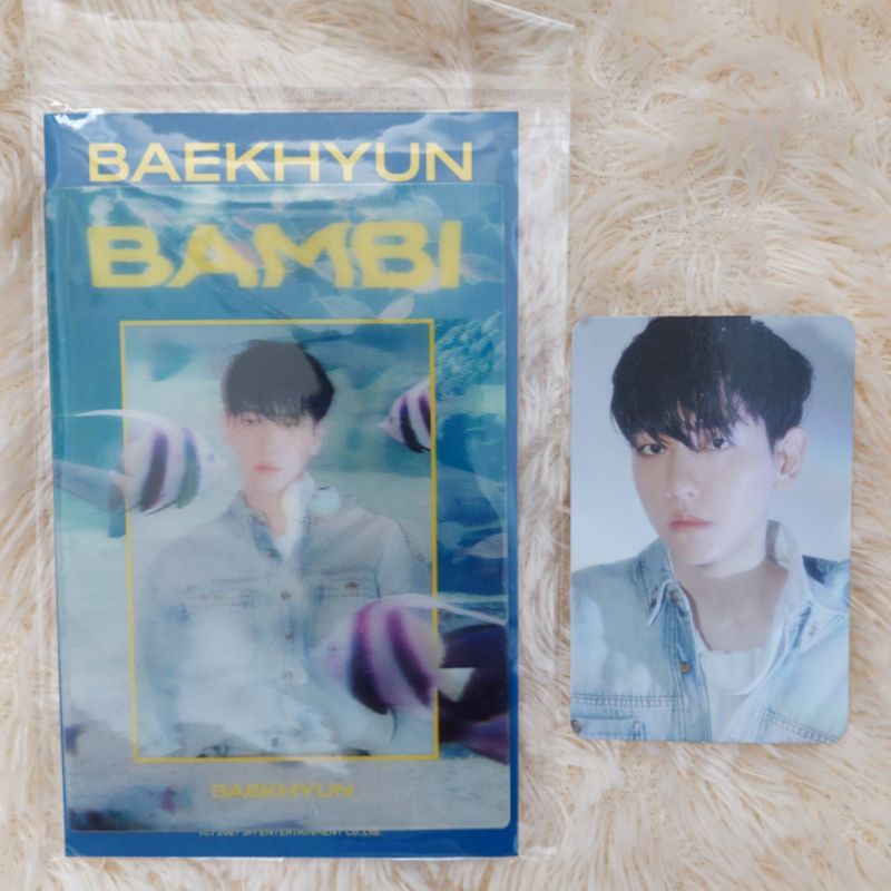 EXO BAEKHYUN LENTICULAR BAMBI PHOTOCARD PC LENTI BAMBI MD
