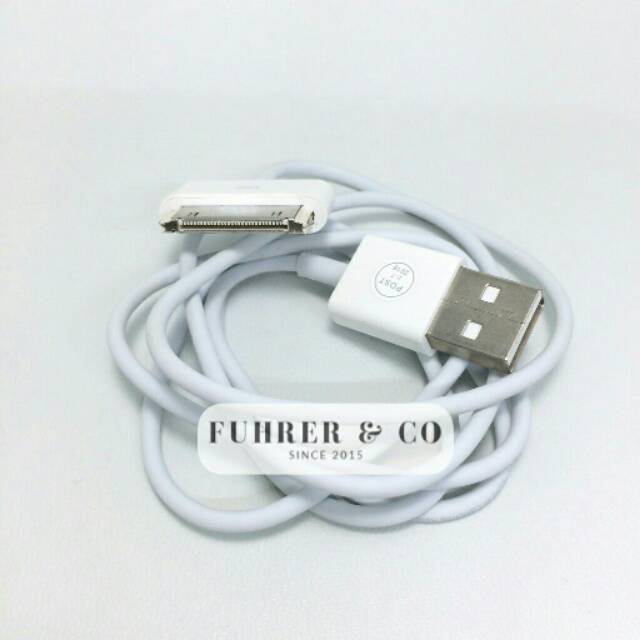 Kabel Charger iP 4 4S iPd 1 2 3 30 Pin Original