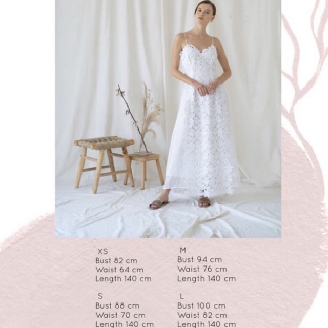 Sovi Atelier X Mmehuillet Intrigue Dress in Daisy White Size S