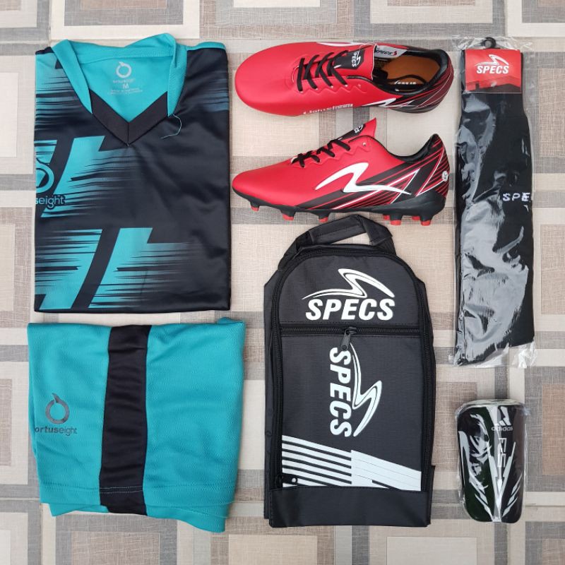 COD paket sepatu bola dewasa premium set 5pcs 4pcs 3pcs sepatu tas kaoskaki deker jersey spec