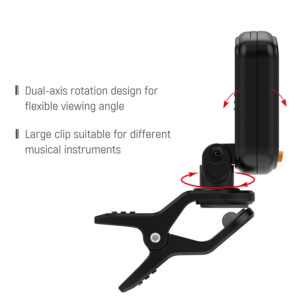 AROMA Tuner Gitar dengan Clip - AT-01A