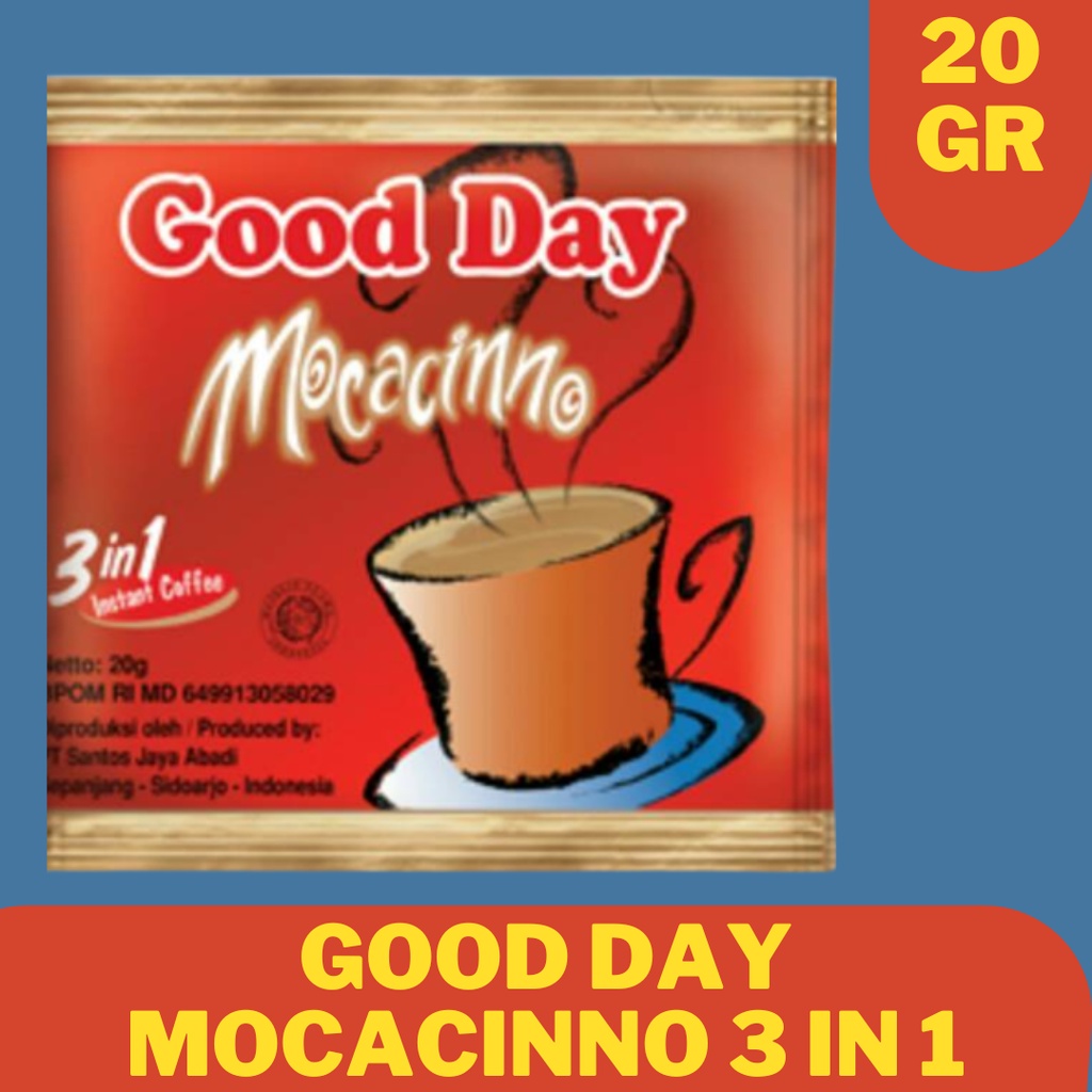 

Kopi Good Day Mocacinno Renceng Sachet Satuan Halal Murah