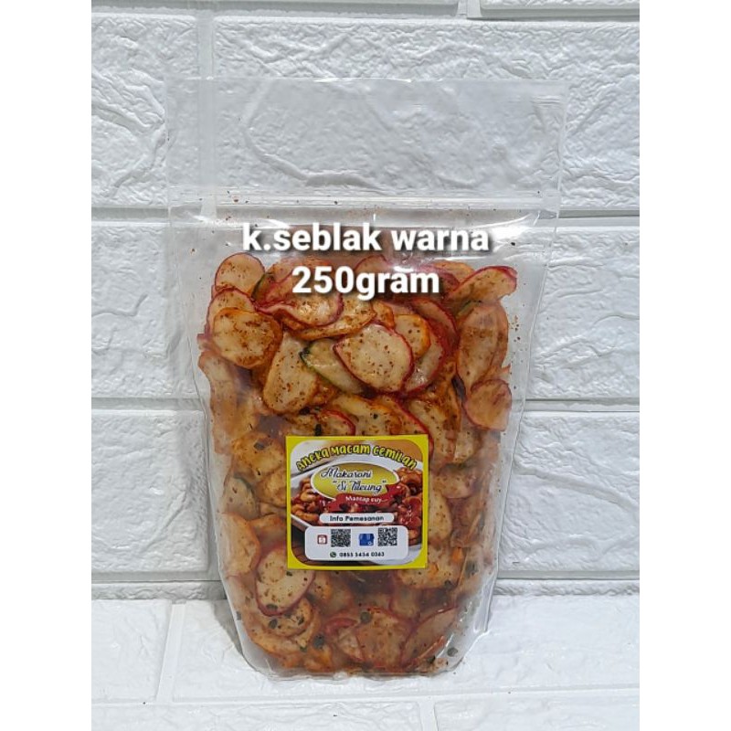 

Krupuk seblak si tileung 250gram/seblak kering khas bandung