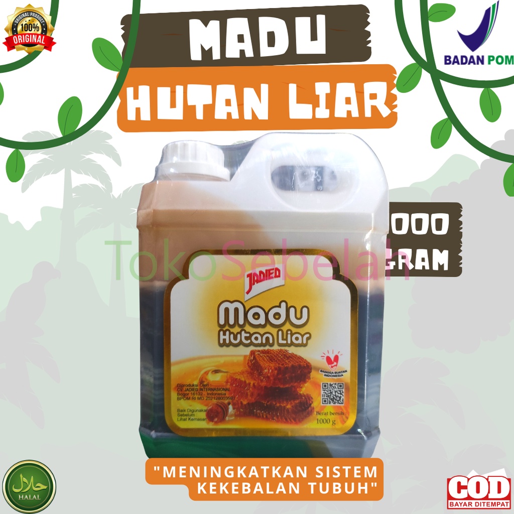 

MADU HUTAN LIAR JADIED 1000 GRAM BPOM ORIGINAL - MADU HUTAN LIAR ASLI ALAMI - MADU MURNI HUTAN LIAR - MADU KESEHATAN DAYA TAHAN TUBUH - BISA COD