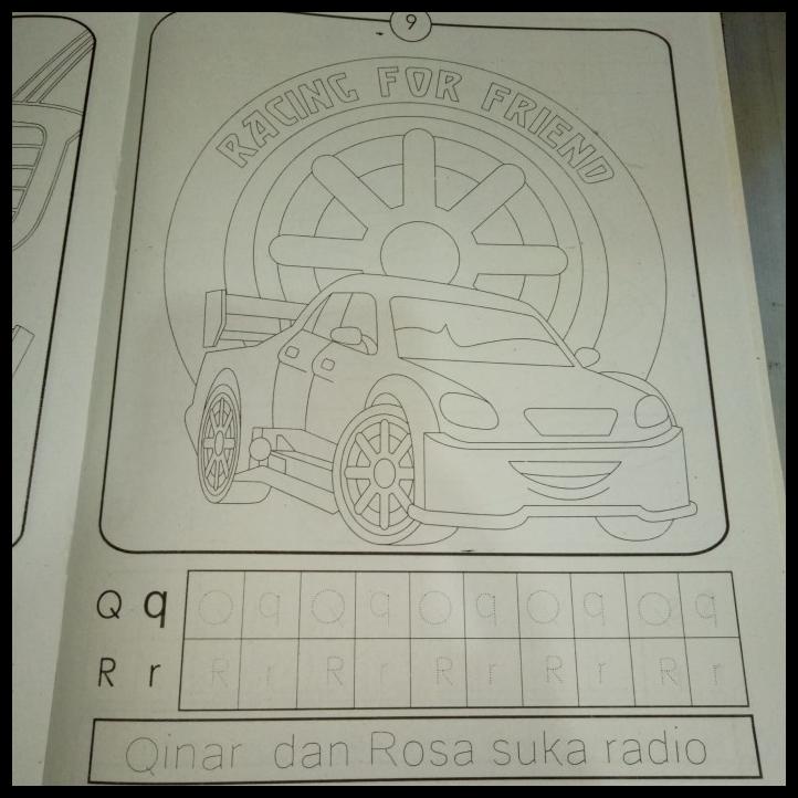 

Buku Mewarnai Cars, Belajar Mengenal Abjad Dan Membaca