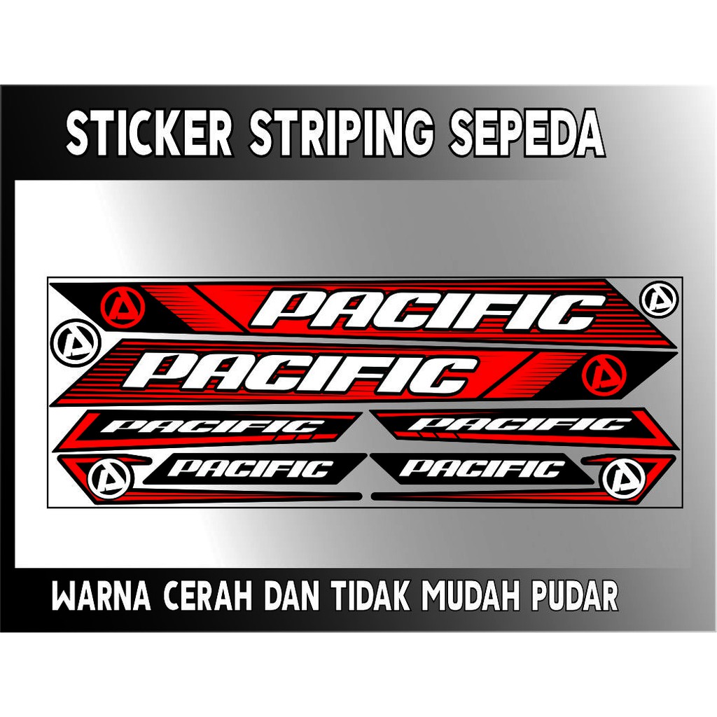 STRIPING STYLE STICKER VRIASI STICKER PACIFIC BIKE TO