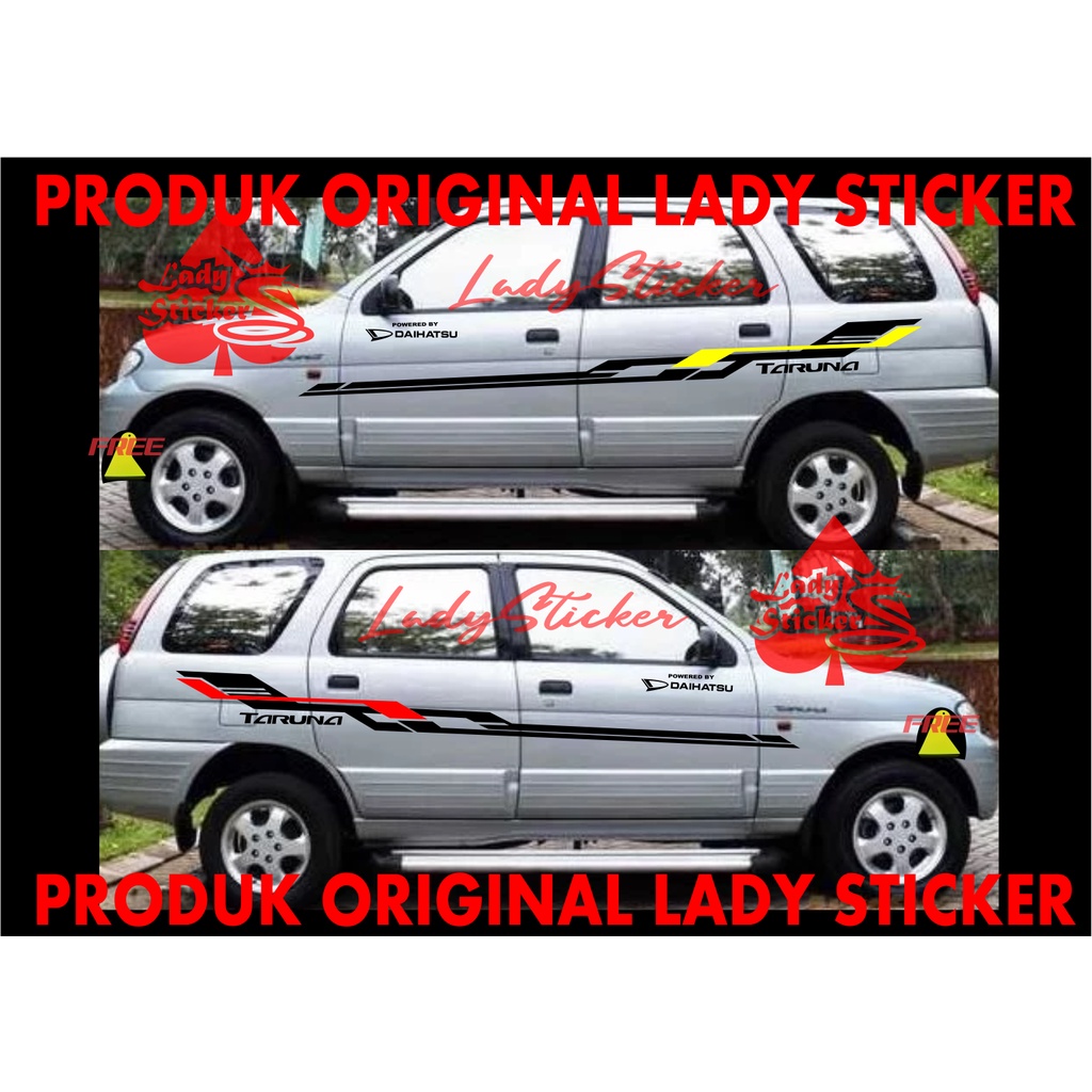 TERBARU CUTTING STICKER STIKER MOBIL DAIHATSU TARUNA STRIPING STIKER MOBIL TARUNA TERLARIS