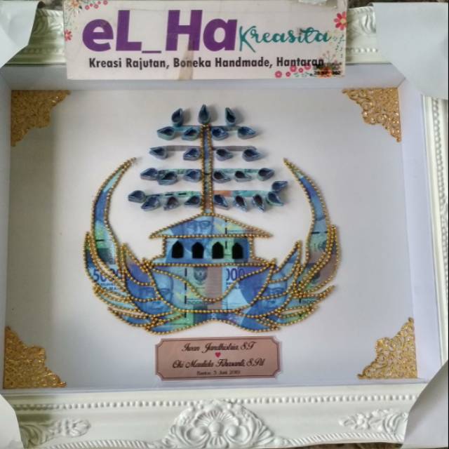 Mahar pernikahan seserahan lambang KORPRI uang kuno