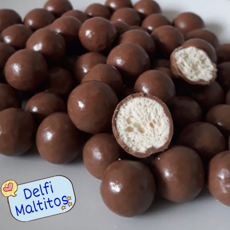 Coklat Delfi Maltitos / MaltCrunch Kiloan (1kg) @Istana.Coklat.Bandung