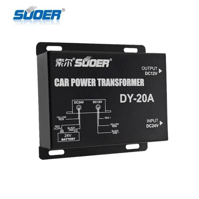 Step Down Buck 24v dc to12v dc converter Untuk Truk Bus exca dan mobil 24 volt ke  unit 12 volt