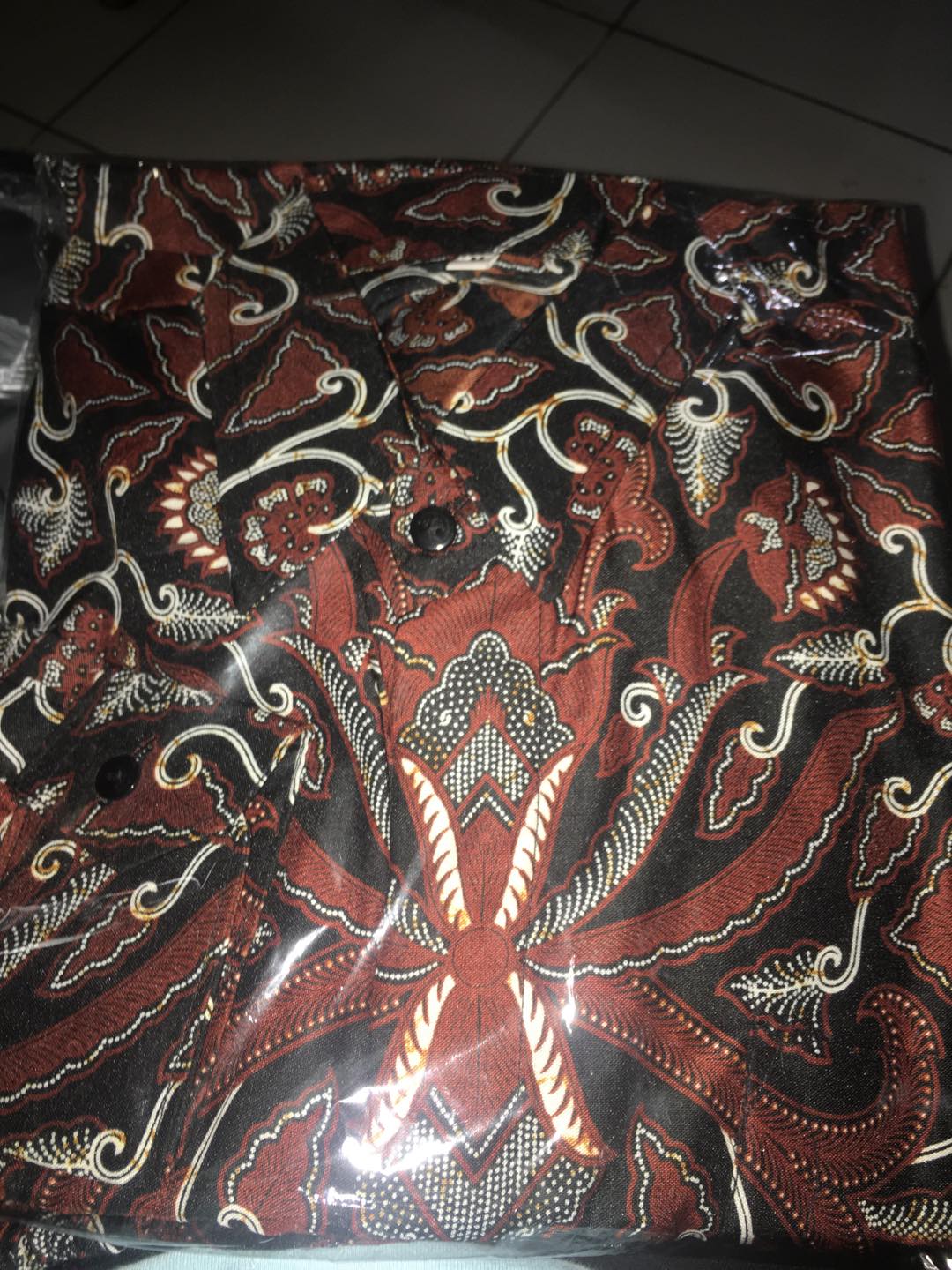 Kemeja Batik Pria Lengan Panjang M L Xl Xxl